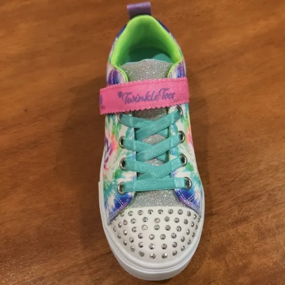 Sketchers Twinkle Toes stormy brights big kids 1.5
