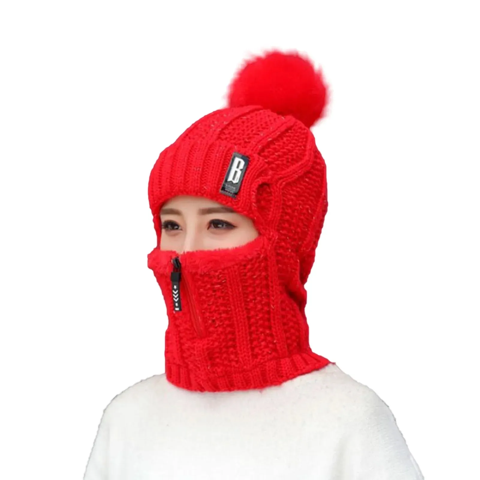 Ski Mask Winter Breathable Thermal Face Mask Neck Warmer Scarf Helmet Hood