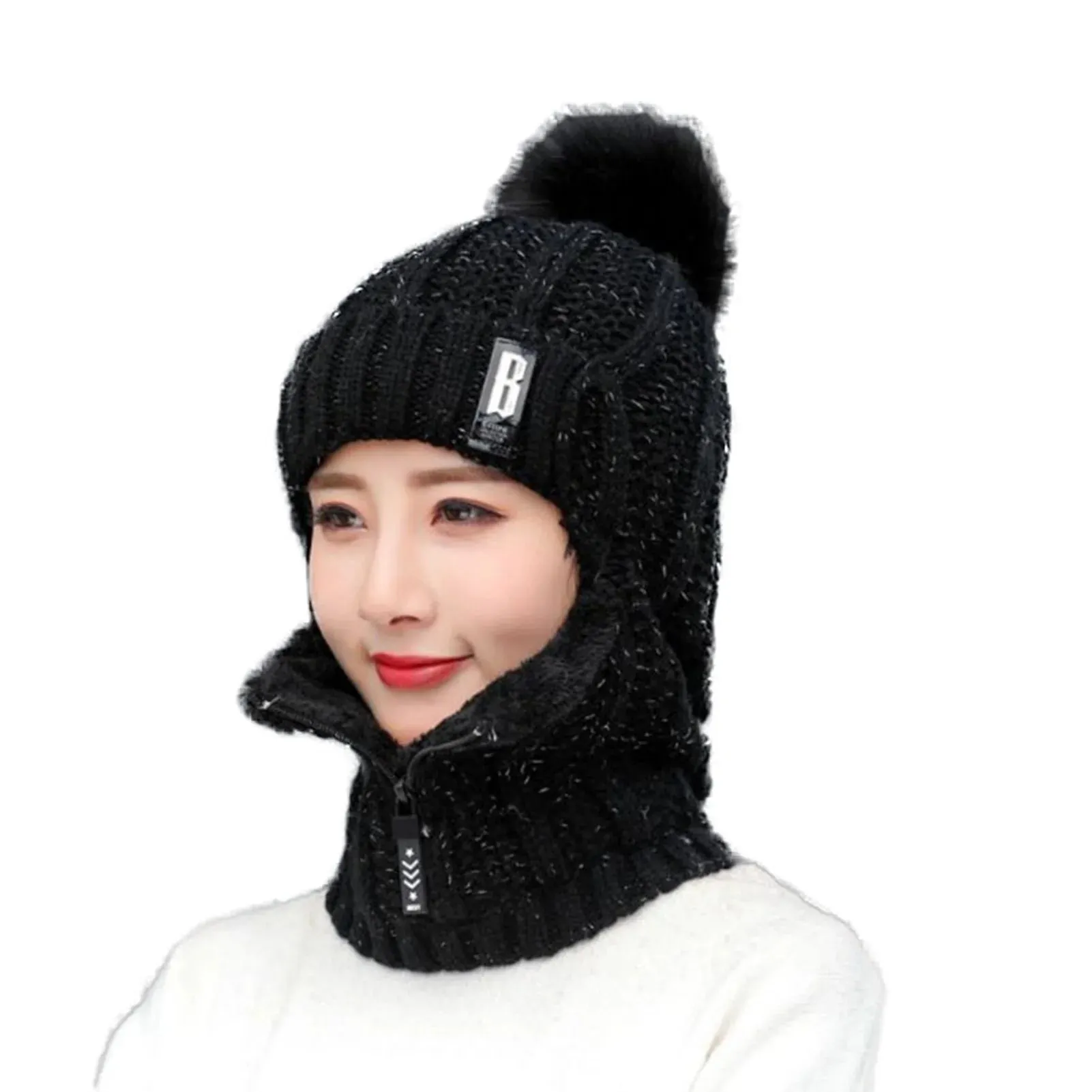 Ski Mask Winter Breathable Thermal Face Mask Neck Warmer Scarf Helmet Hood