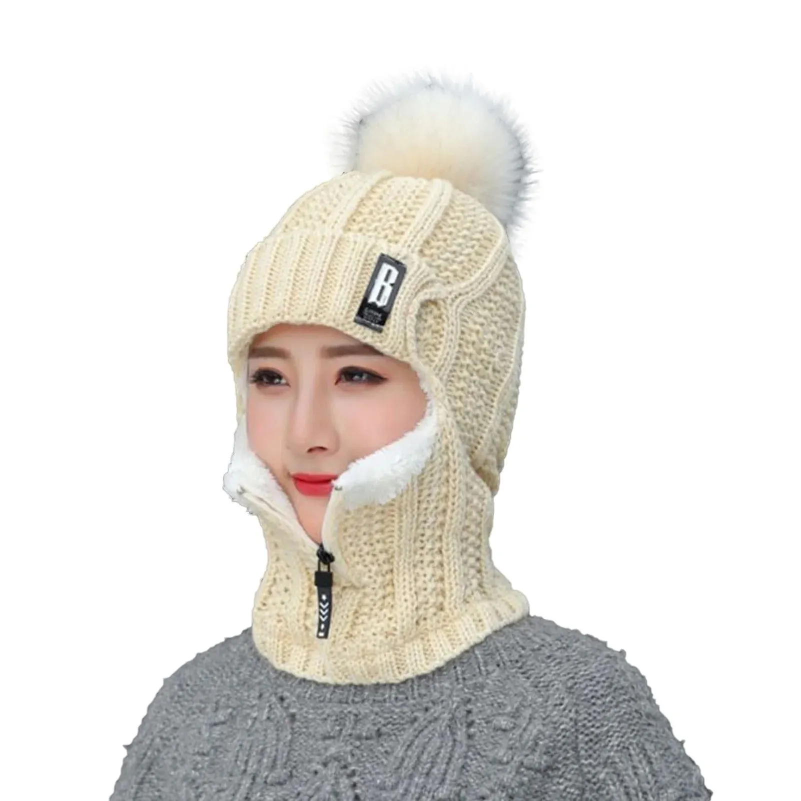 Ski Mask Winter Breathable Thermal Face Mask Neck Warmer Scarf Helmet Hood