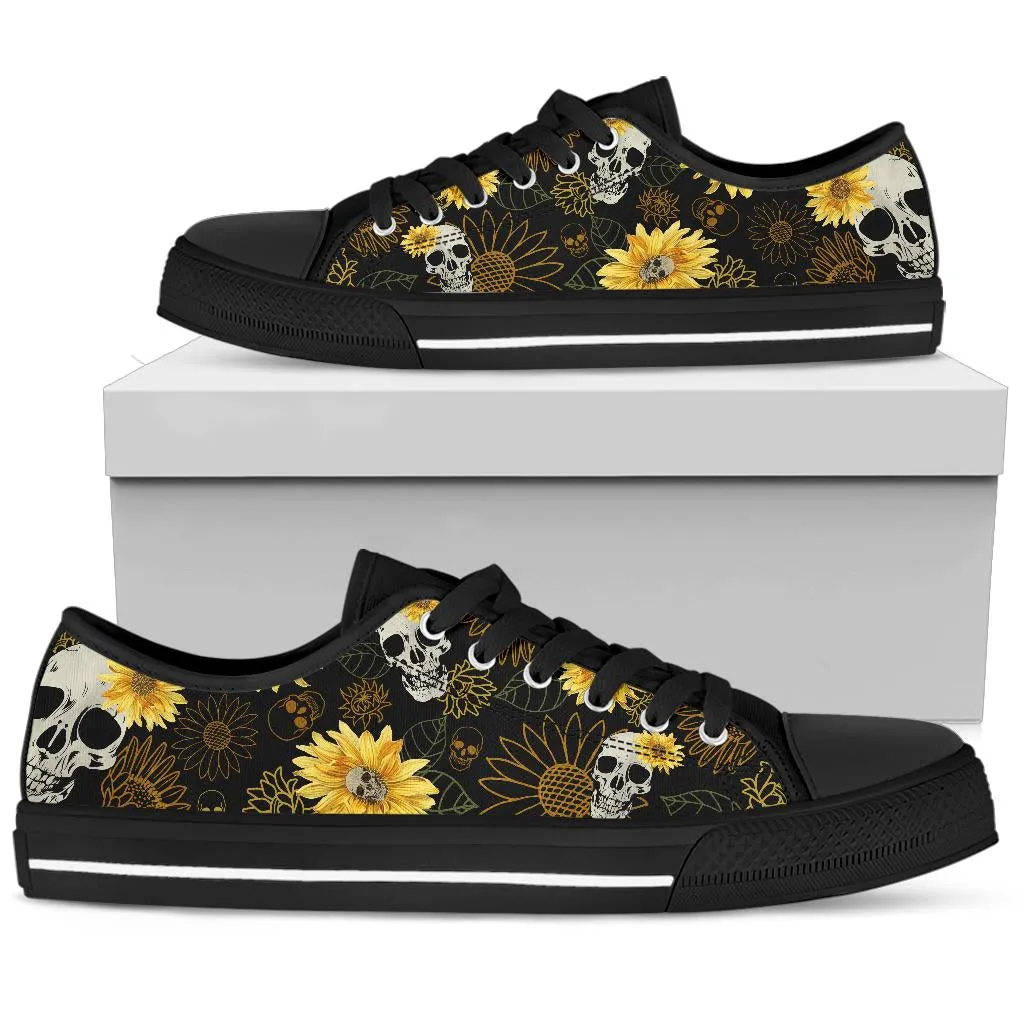 Skulls & Sunflowers Low Tops Sneakers