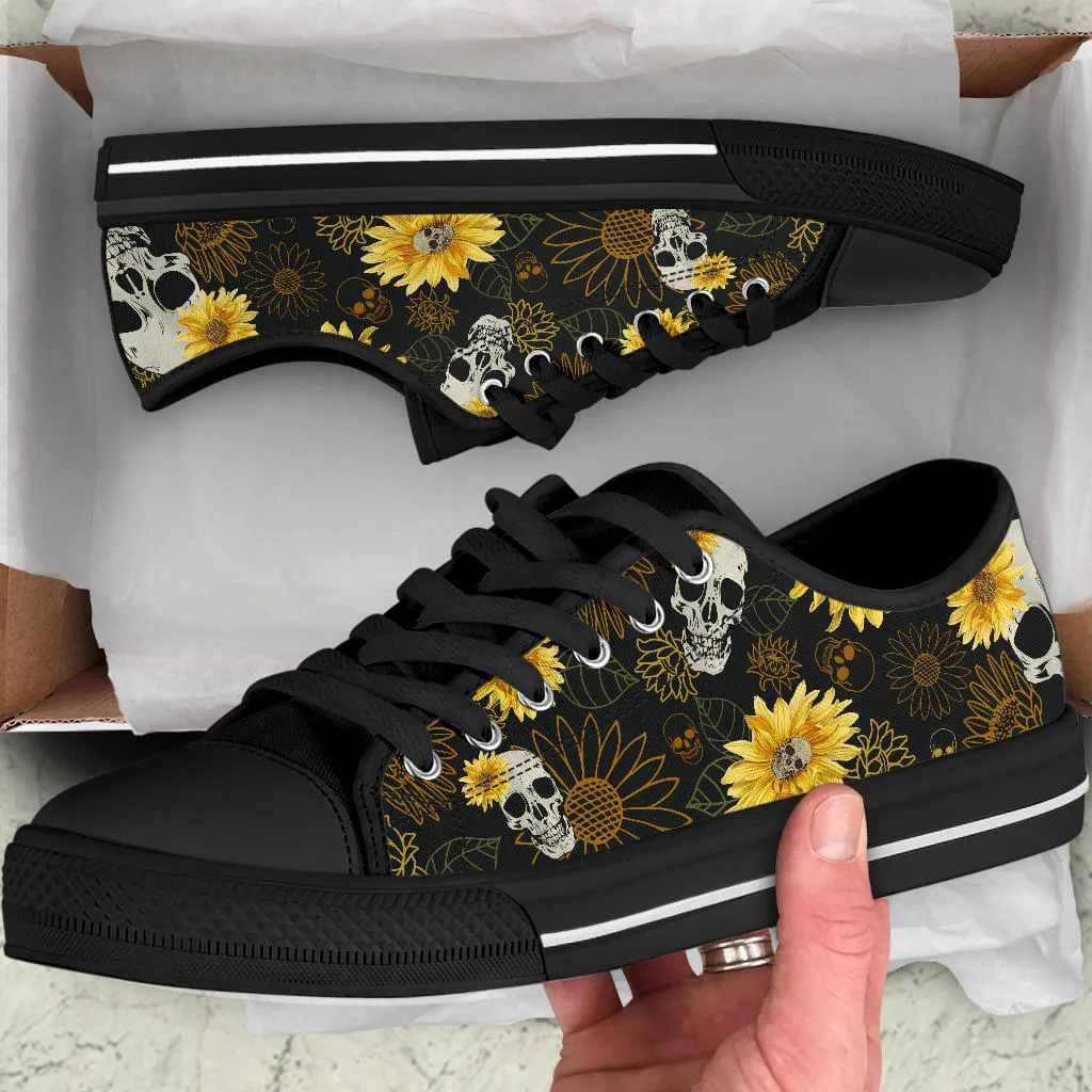Skulls & Sunflowers Low Tops Sneakers