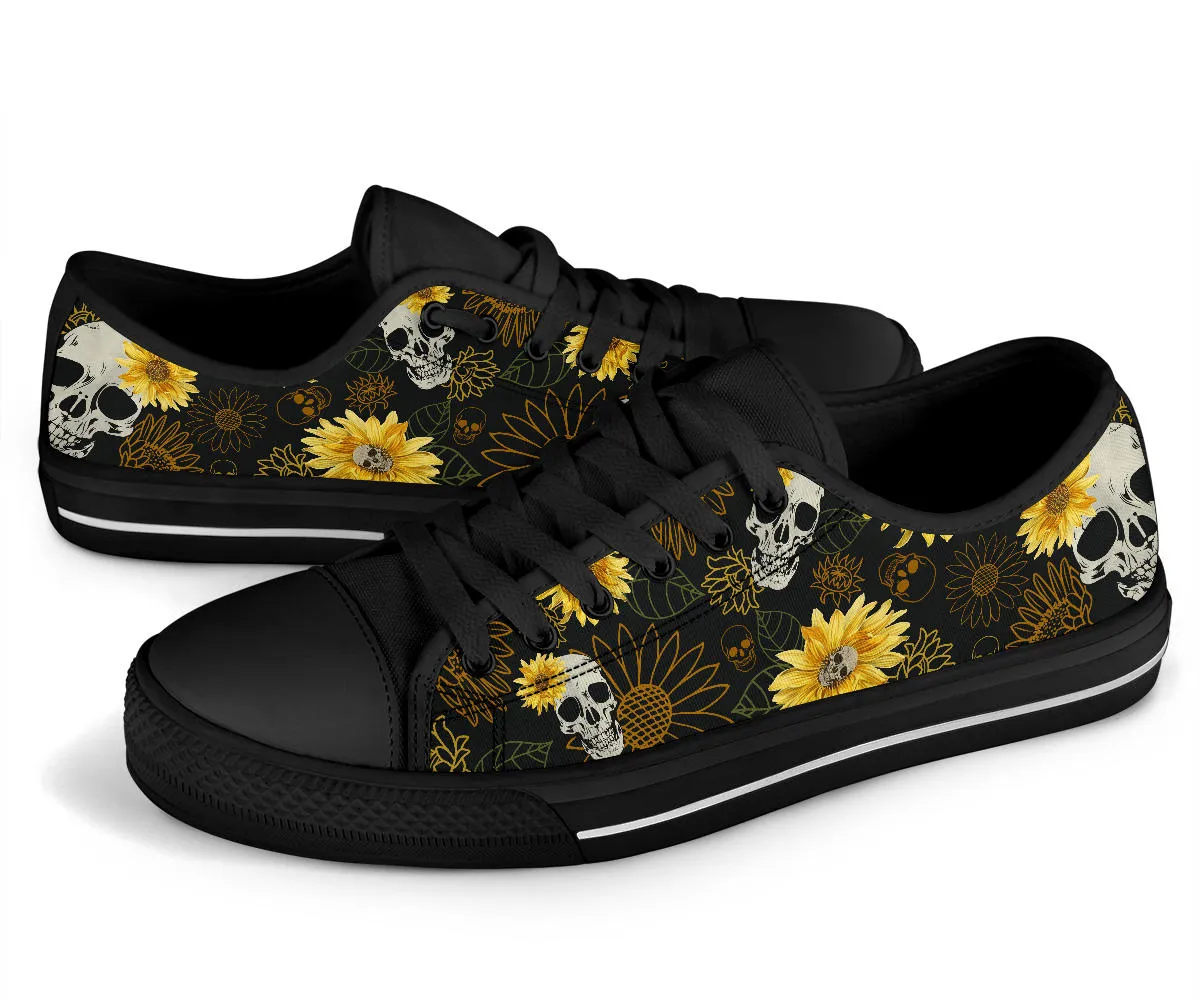 Skulls & Sunflowers Low Tops Sneakers