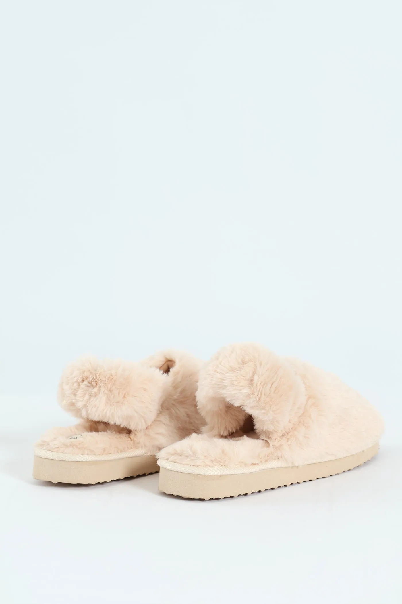 Slingback Closed Toe Slipper - Stone