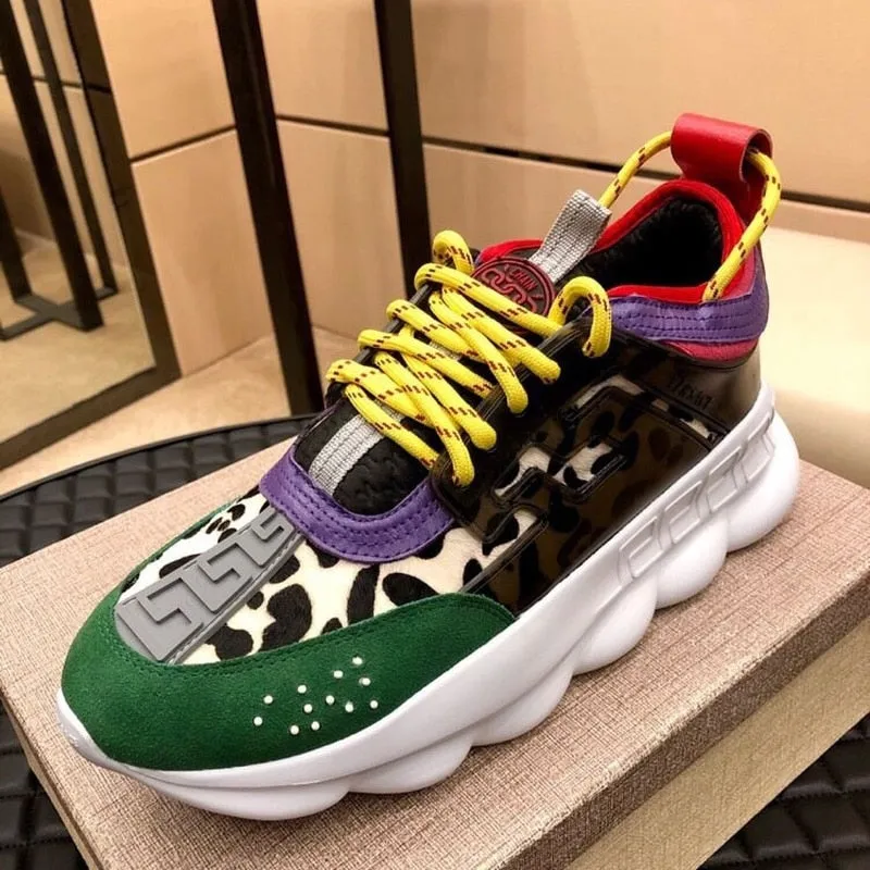 Sneakers Mens shoes New Fashion High-end Real Leather Casual sports shoes Sneakers men Comfortable Breathable Platform sneakers