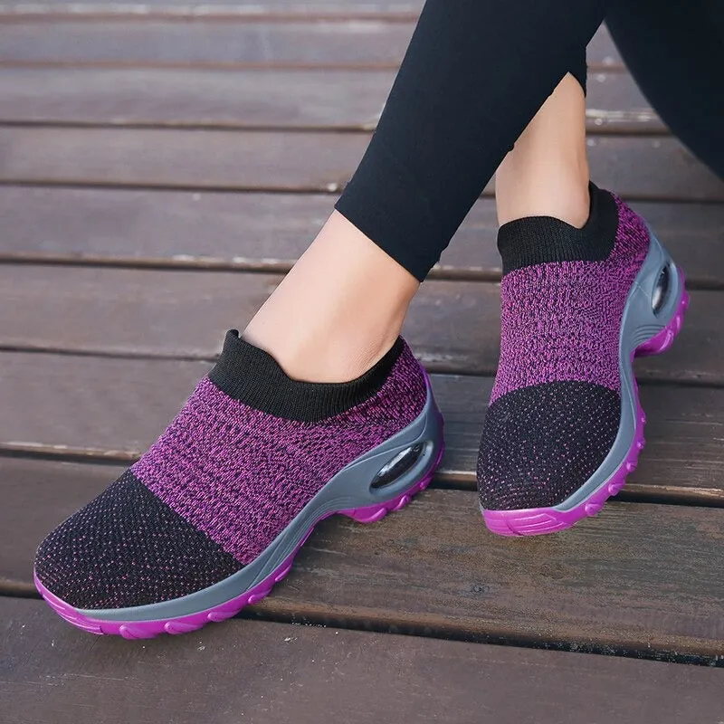 Sneakers Women Tennis Shoes Light Air Cushion Walking Footwear