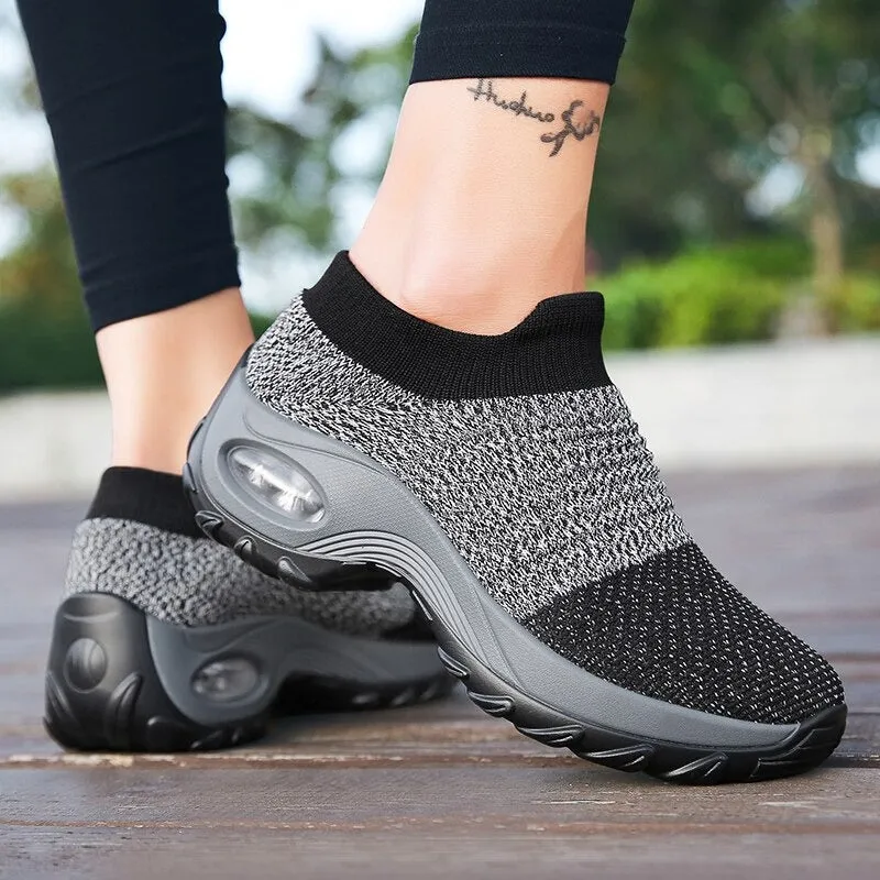 Sneakers Women Tennis Shoes Light Air Cushion Walking Footwear