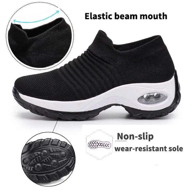 Sneakers Women Tennis Shoes Light Air Cushion Walking Footwear