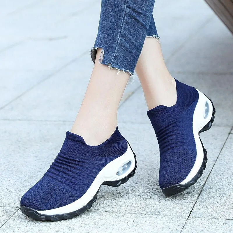 Sneakers Women Tennis Shoes Light Air Cushion Walking Footwear