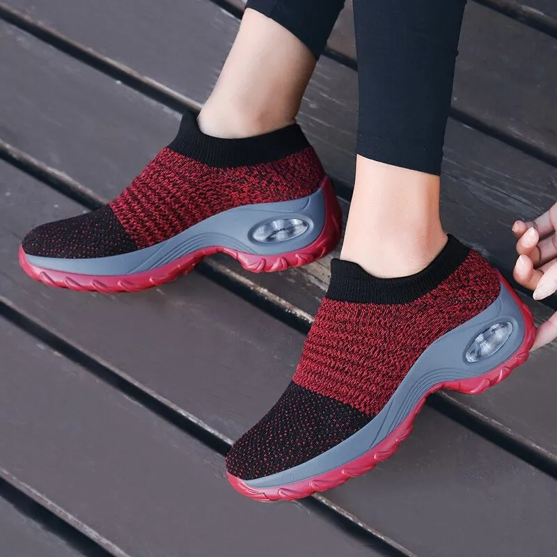 Sneakers Women Tennis Shoes Light Air Cushion Walking Footwear