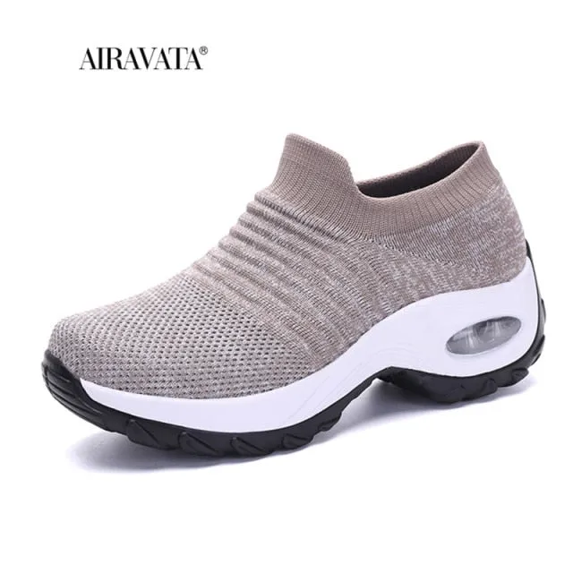 Sneakers Women Tennis Shoes Light Air Cushion Walking Footwear