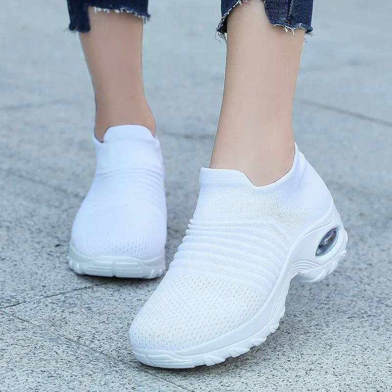 Sneakers Women Tennis Shoes Light Air Cushion Walking Footwear