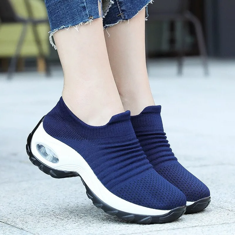 Sneakers Women Tennis Shoes Light Air Cushion Walking Footwear