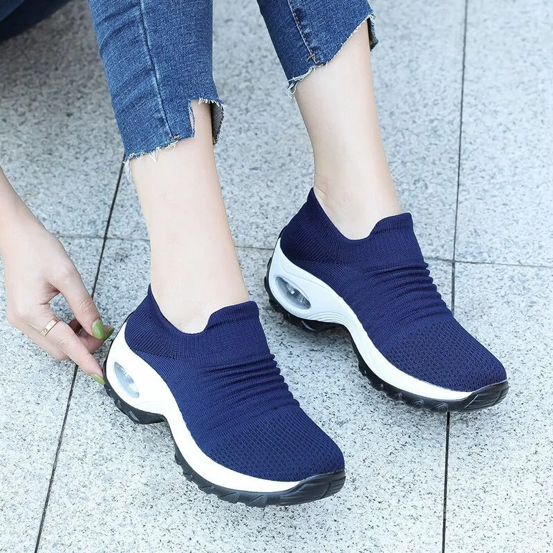 Sneakers Women Tennis Shoes Light Air Cushion Walking Footwear