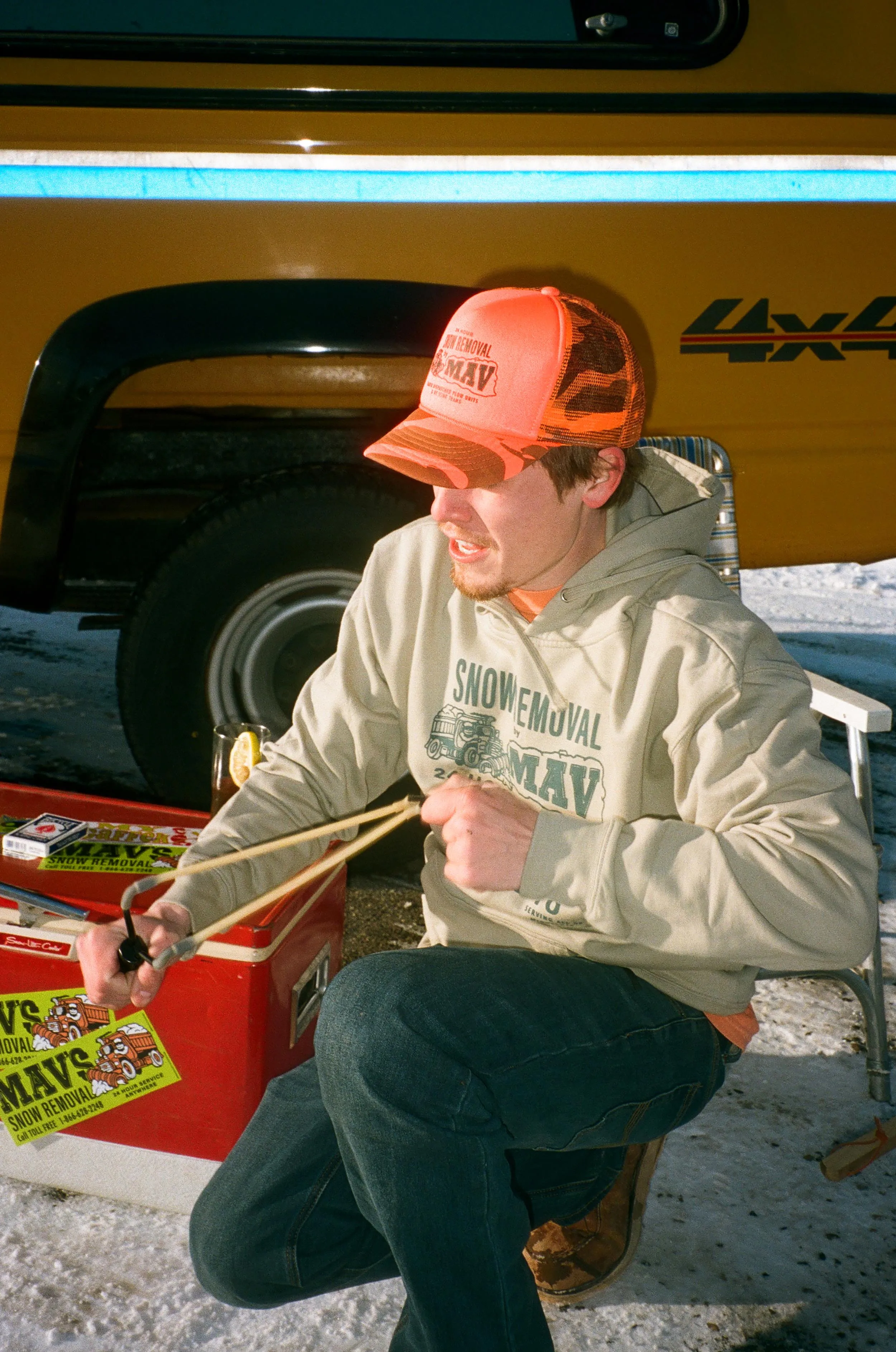 Snow Removal Hoodie Concrete