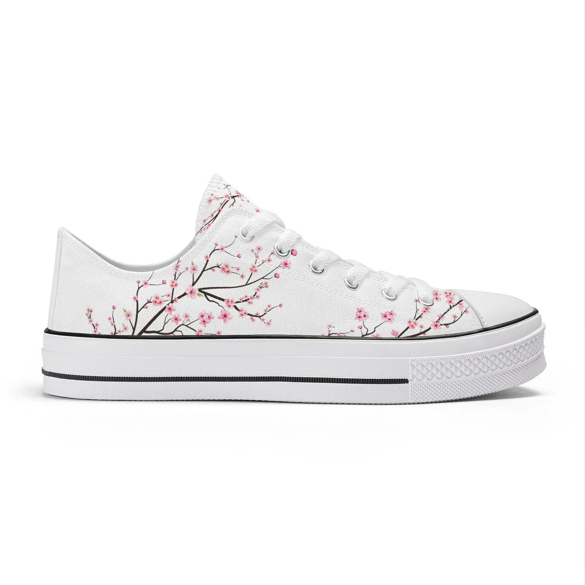 Snow White Sakura Classic Low Top