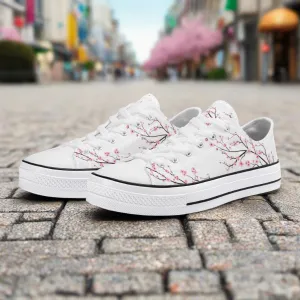 Snow White Sakura Classic Low Top