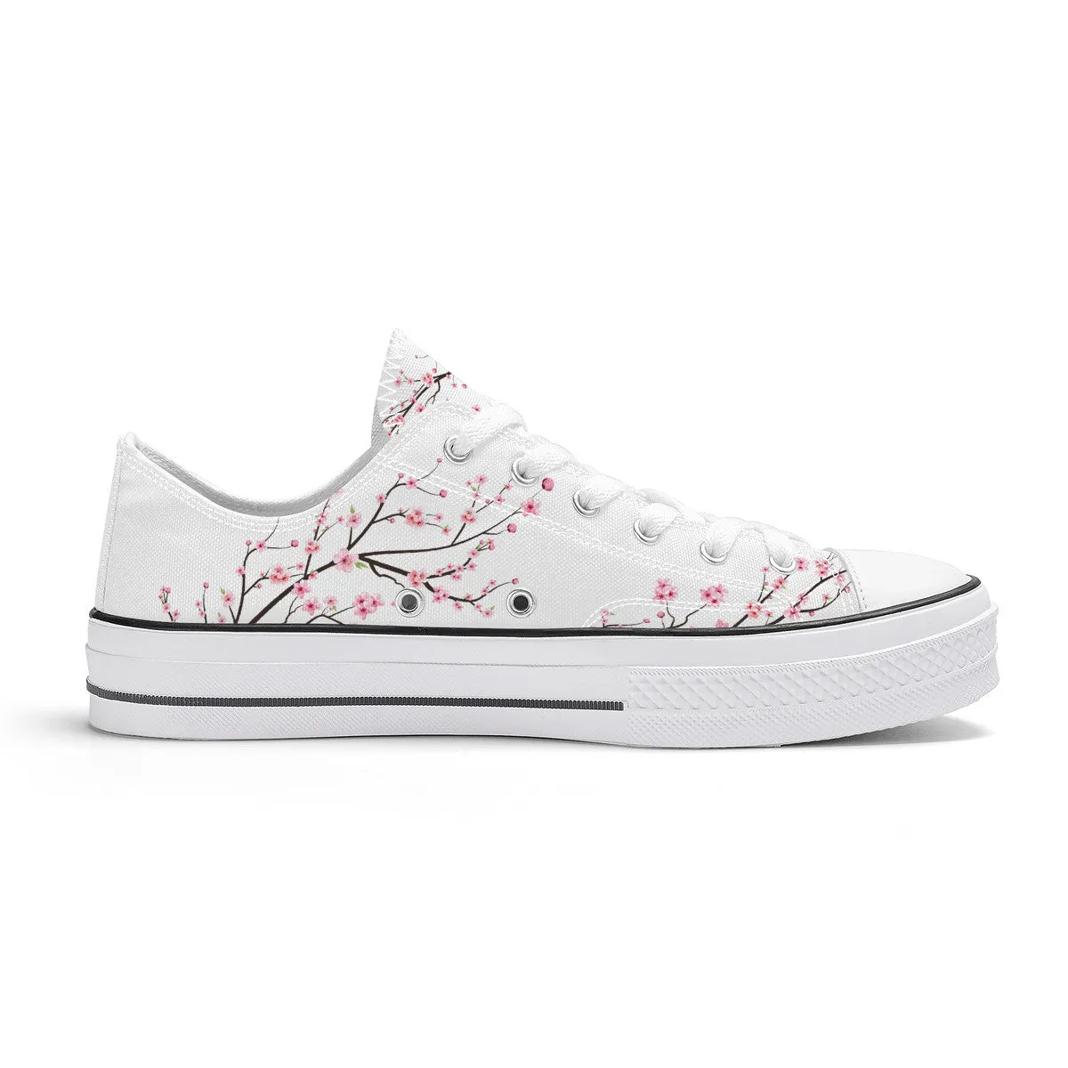 Snow White Sakura Classic Low Top