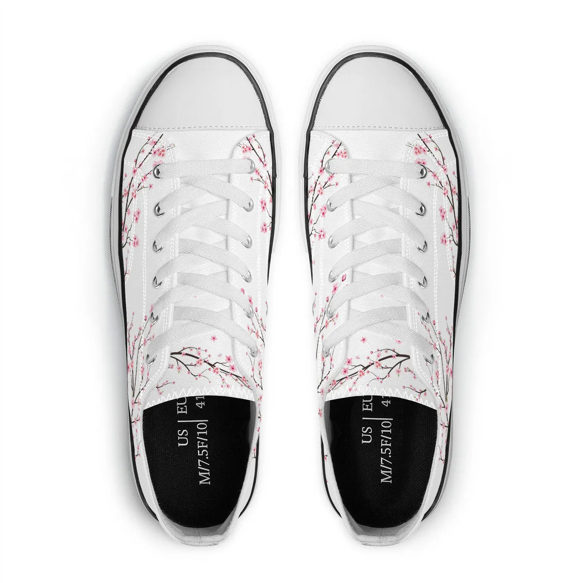 Snow White Sakura Classic Low Top
