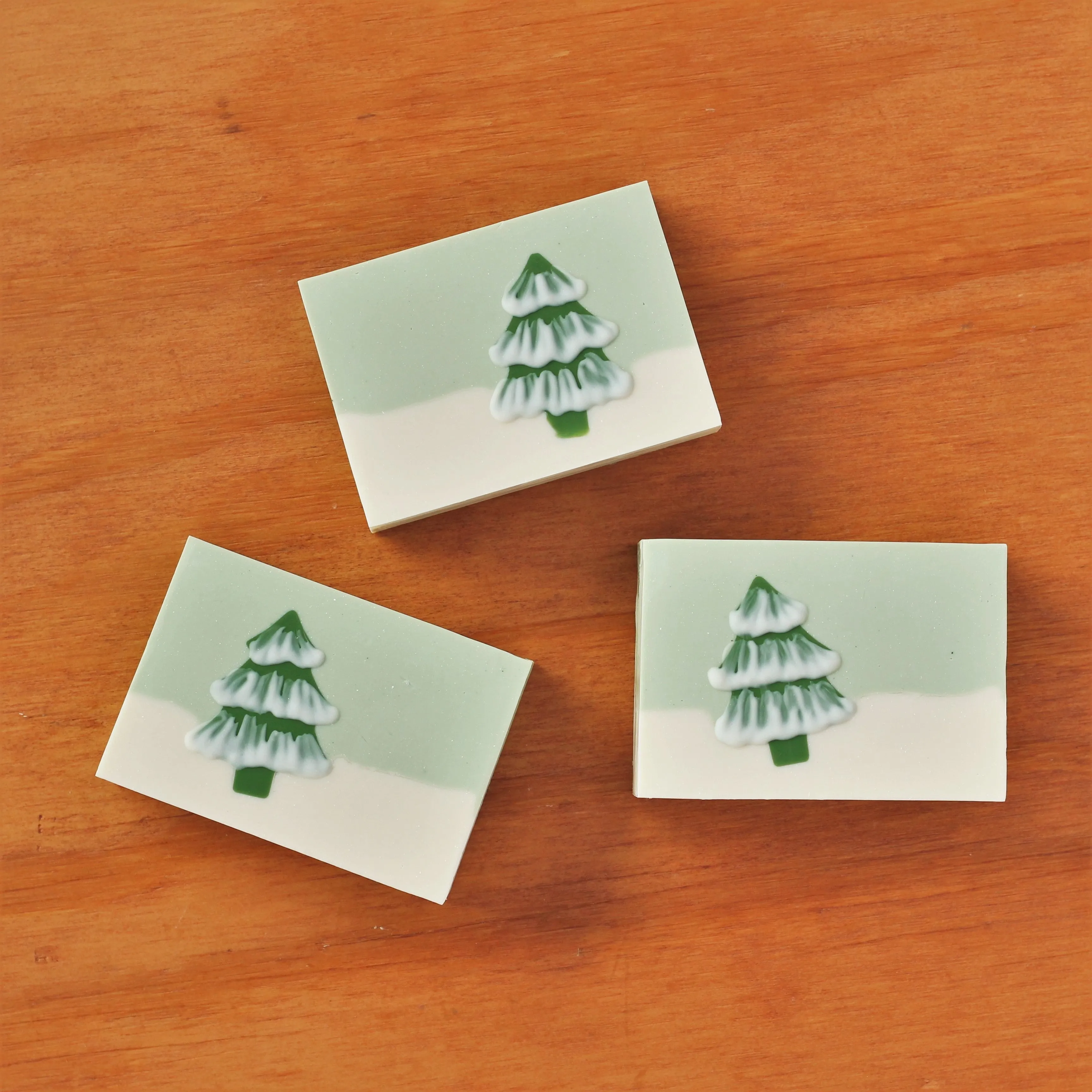 Snowy Tree Handmade Soap
