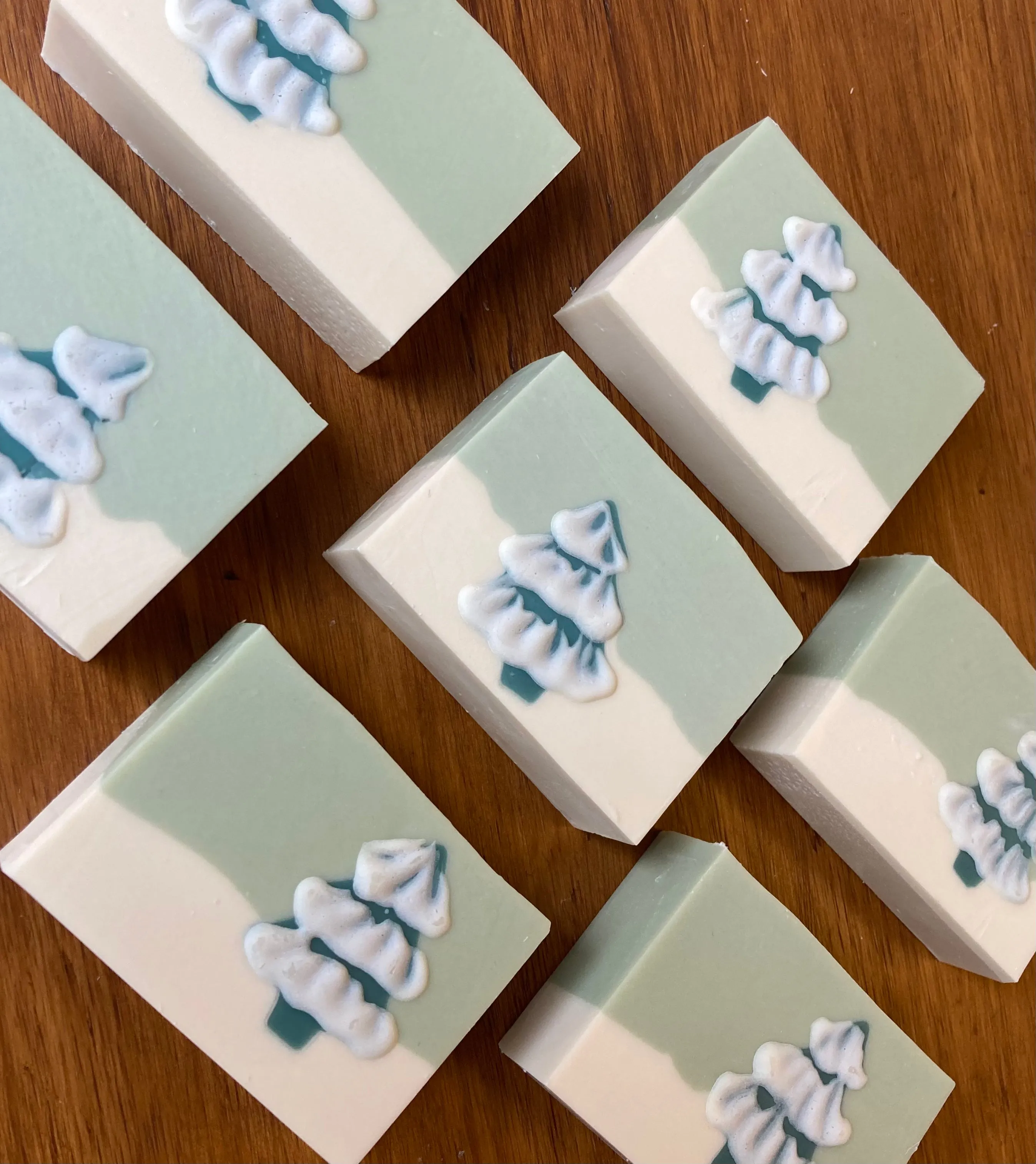 Snowy Tree Handmade Soap