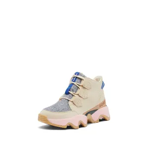 Sorel Women's Kinetic Impact Caribou Waterproof Shoes - Bleached Ceramic, Midnight Teal - Size 9.5