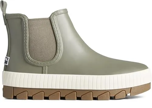 Sperry Ladies Footwear Women's Torrent Chelsea Rain Boot, Olive, 7
