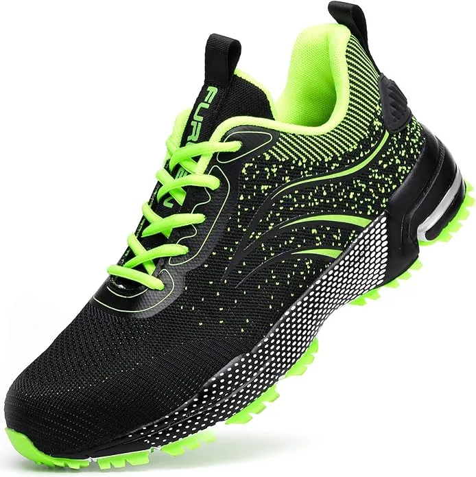 Splatter Punch - Lightweight Steel Toe Safety Shoes for Men and Women – Comfortable Steel Toe Sneakers for Warehouse, Industrial, and Work Environments
