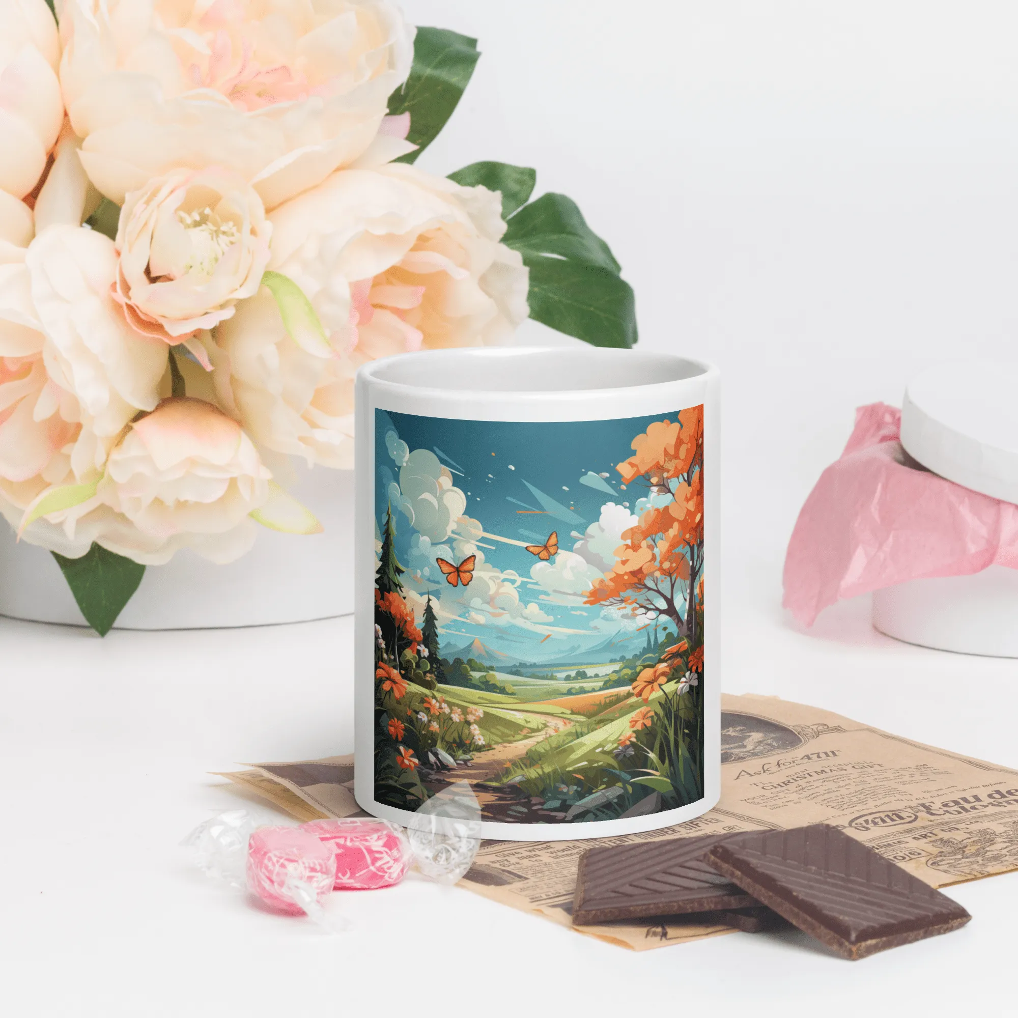 Spring Butterfly Duo Mug