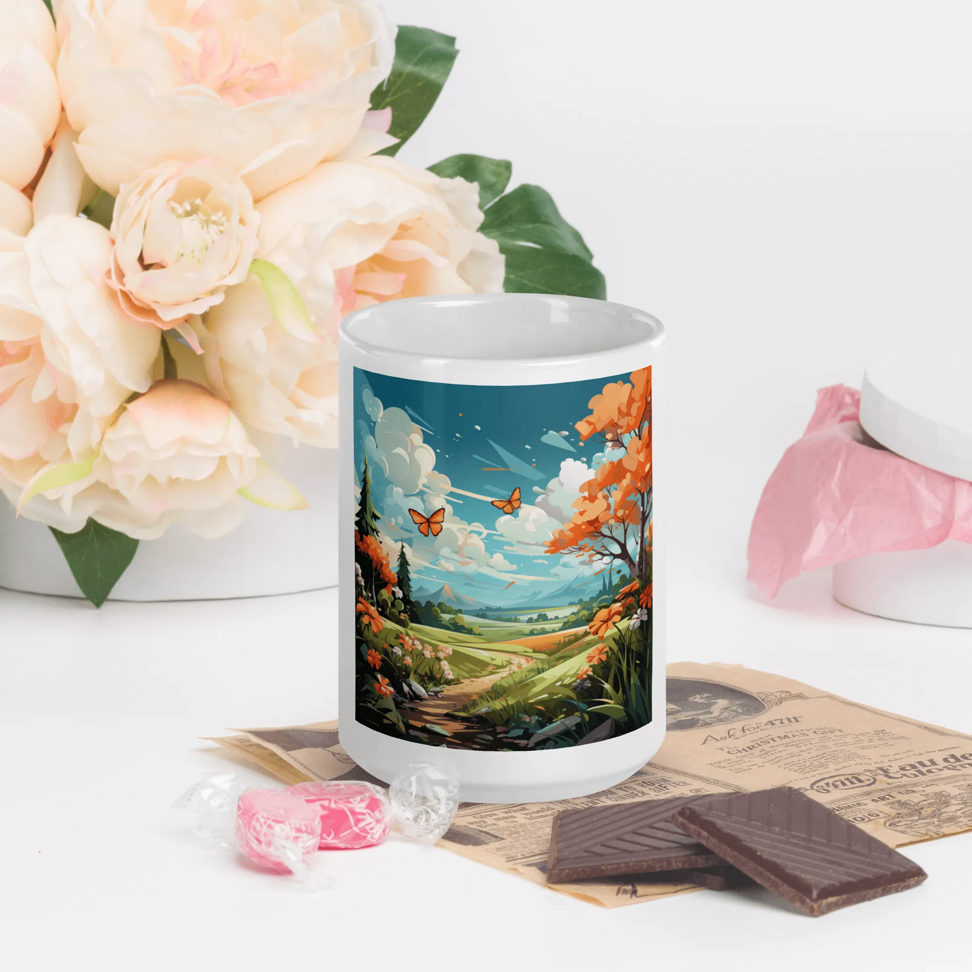 Spring Butterfly Duo Mug
