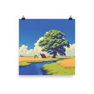 Spring Field Poster