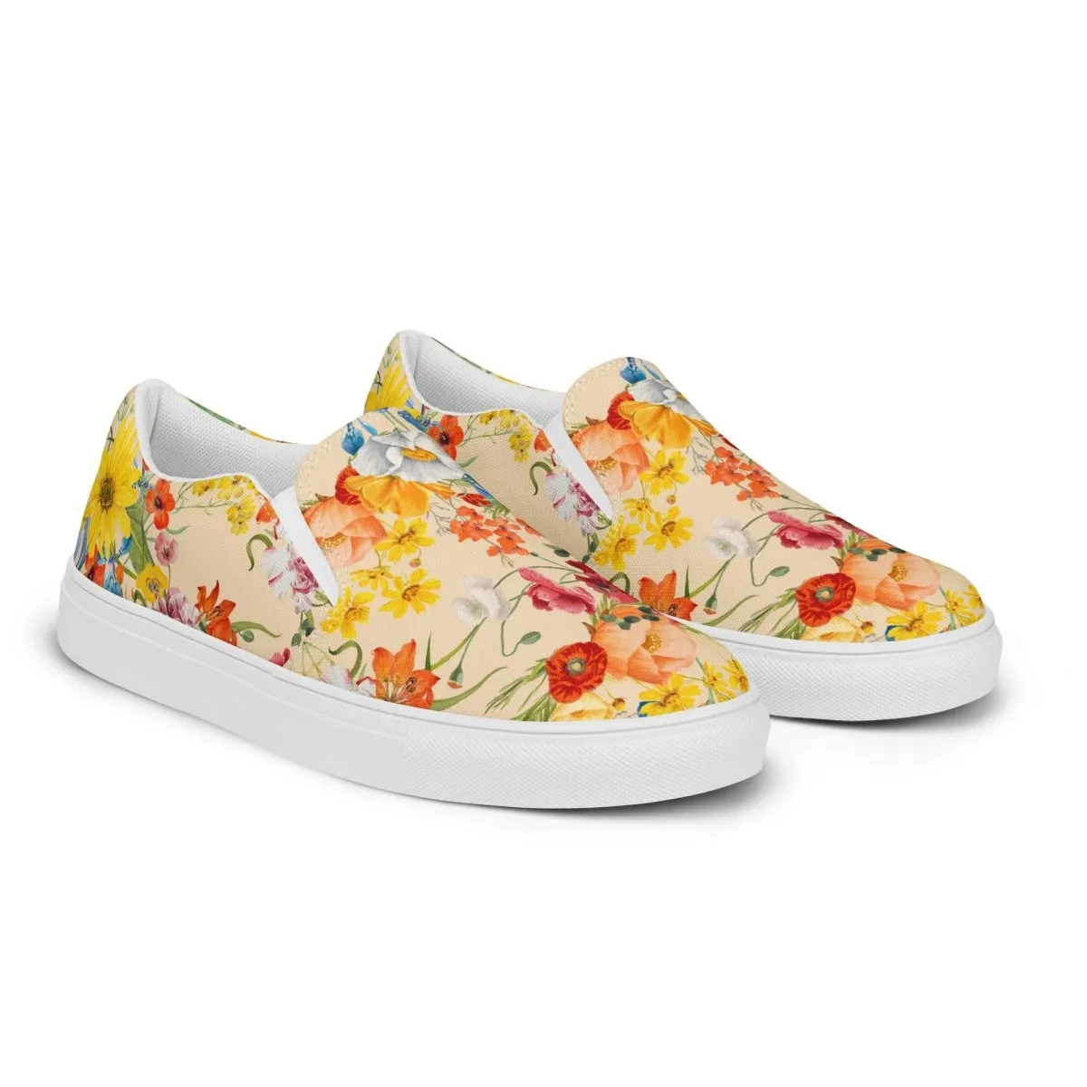 Spring Flowers Women’s Slip-On Shoes