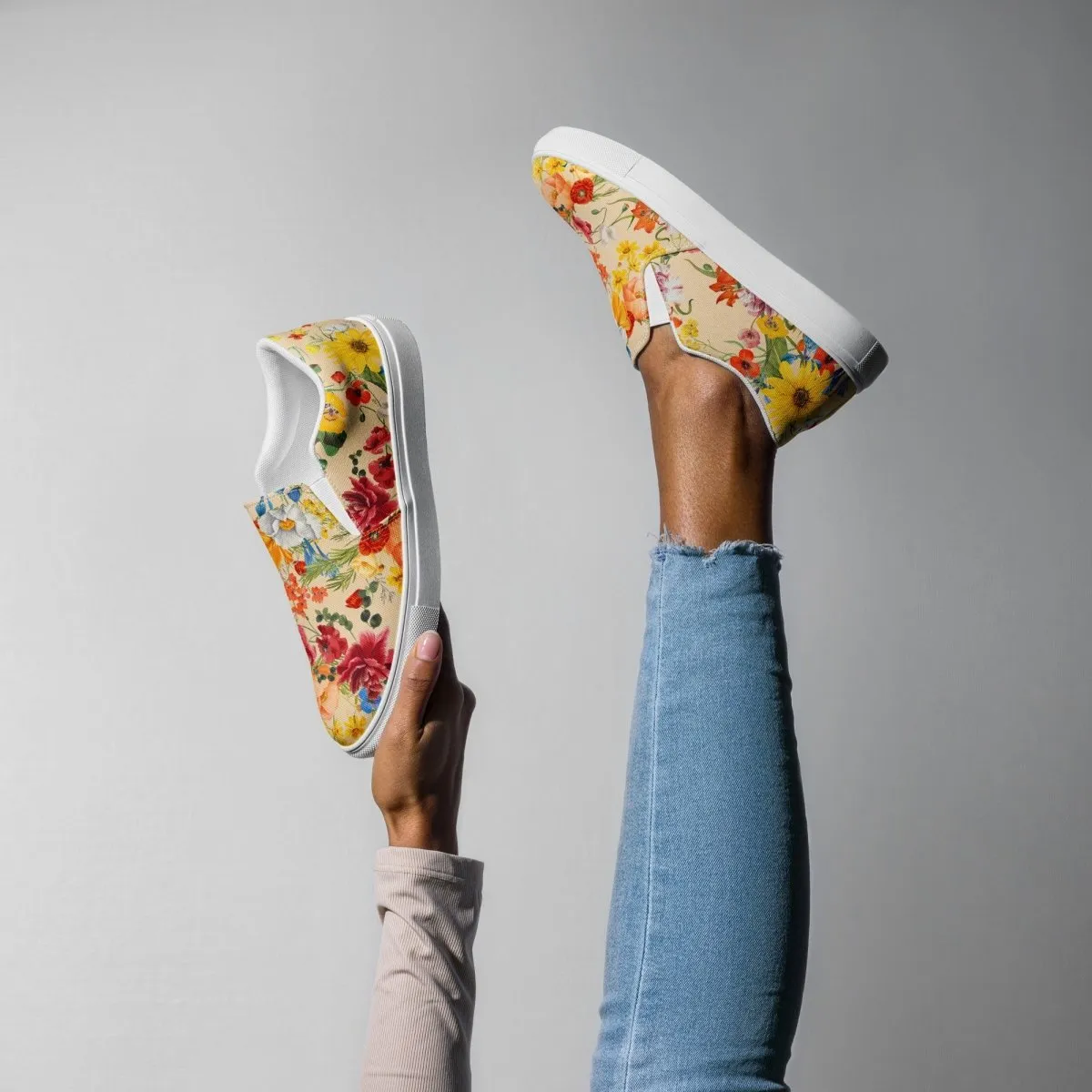 Spring Flowers Women’s Slip-On Shoes