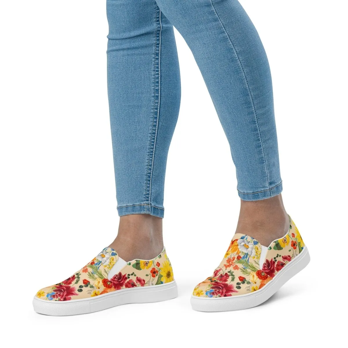 Spring Flowers Women’s Slip-On Shoes