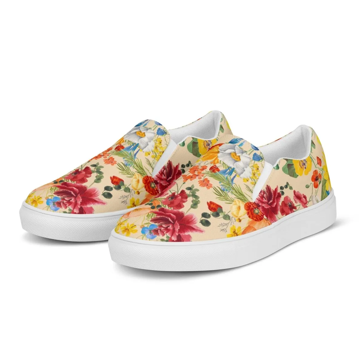 Spring Flowers Women’s Slip-On Shoes