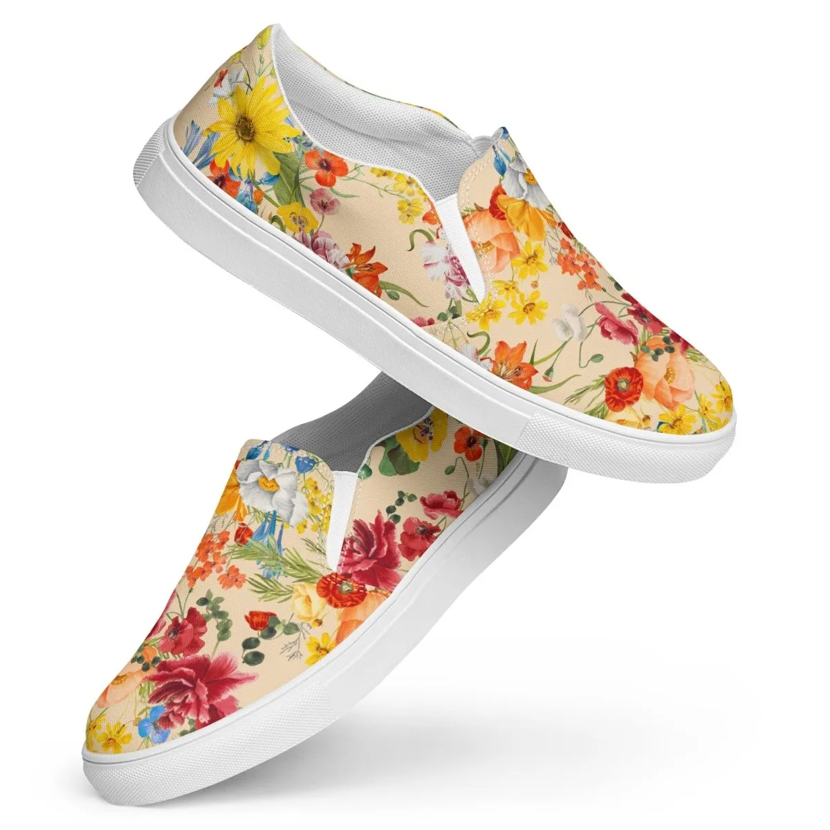 Spring Flowers Women’s Slip-On Shoes