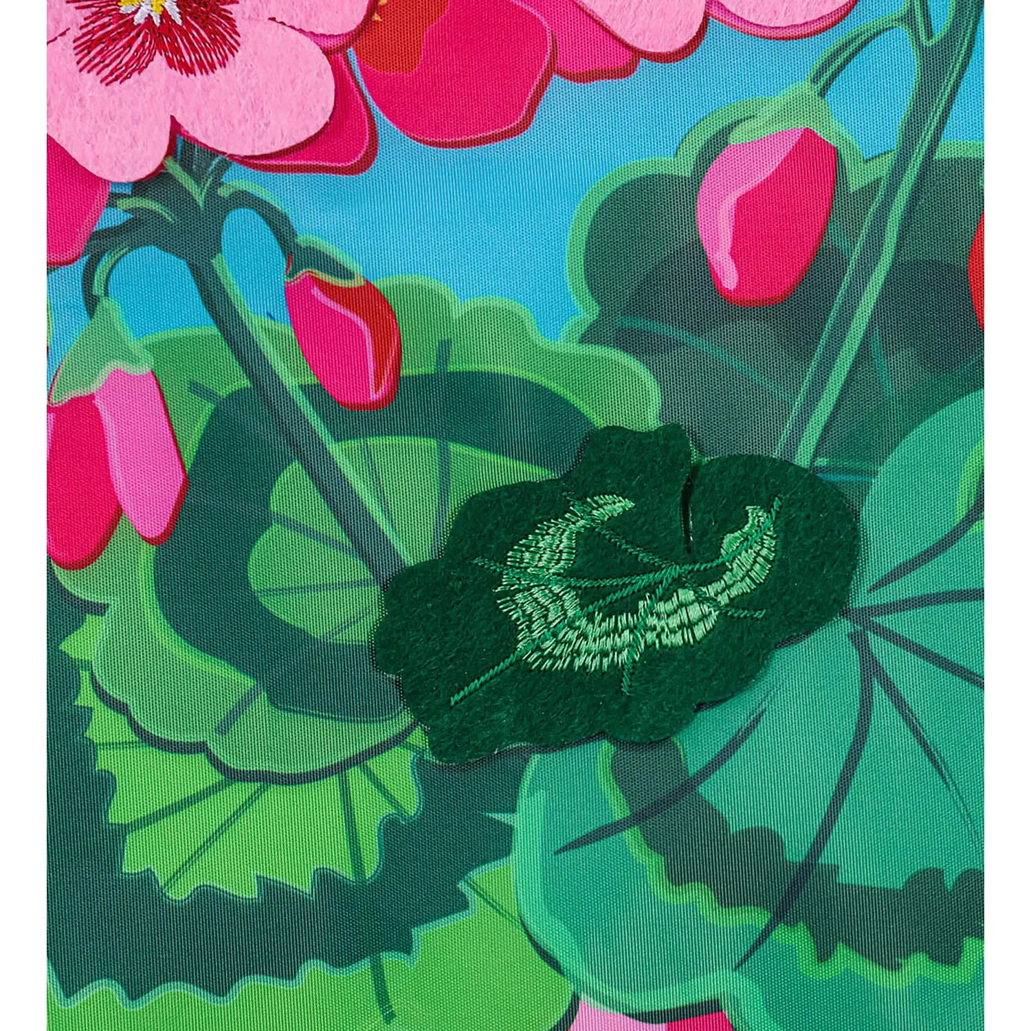 Spring Geraniums Garden Applique Flag,169248