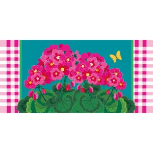 Spring Geraniums Sassafras Switch Mat