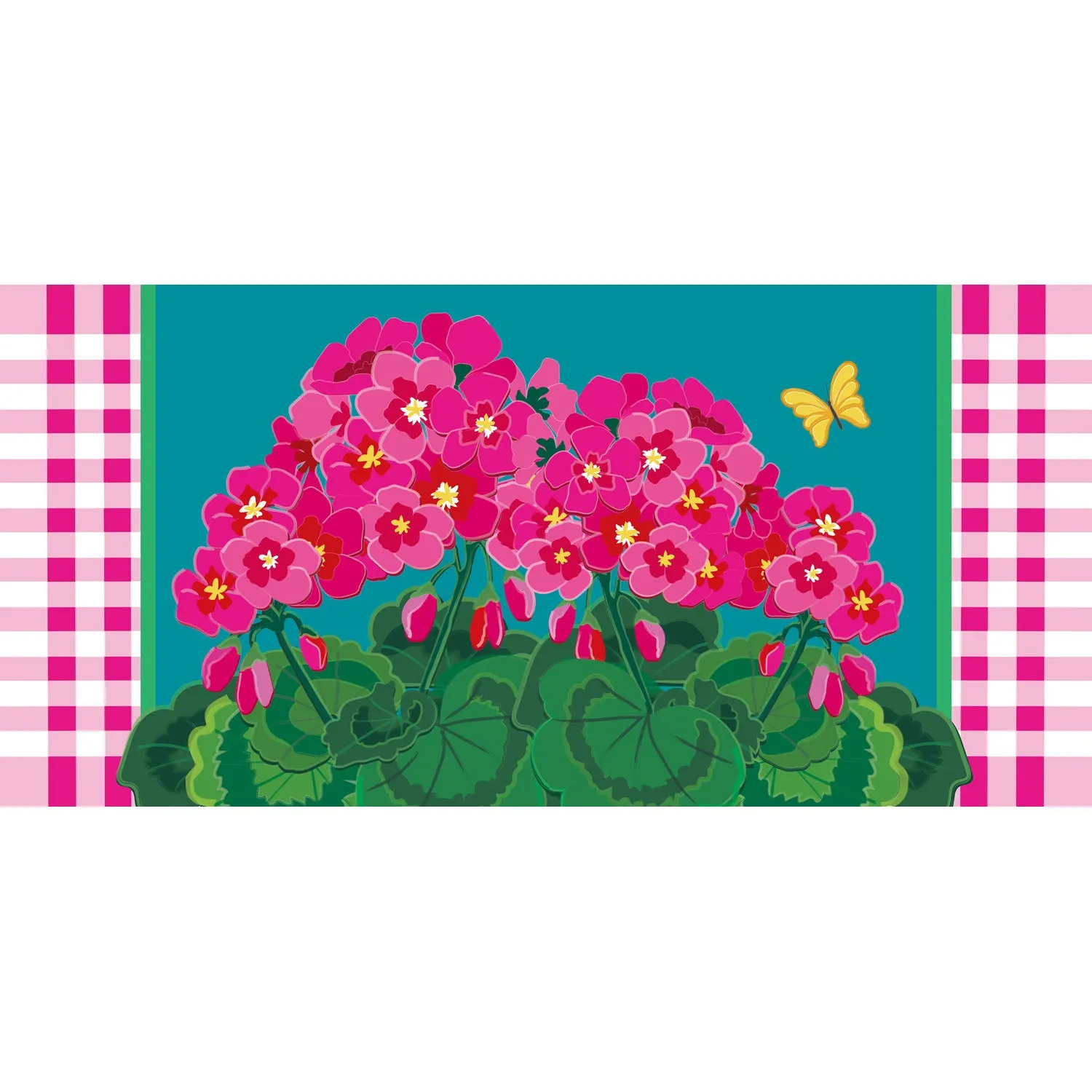 Spring Geraniums Sassafras Switch Mat