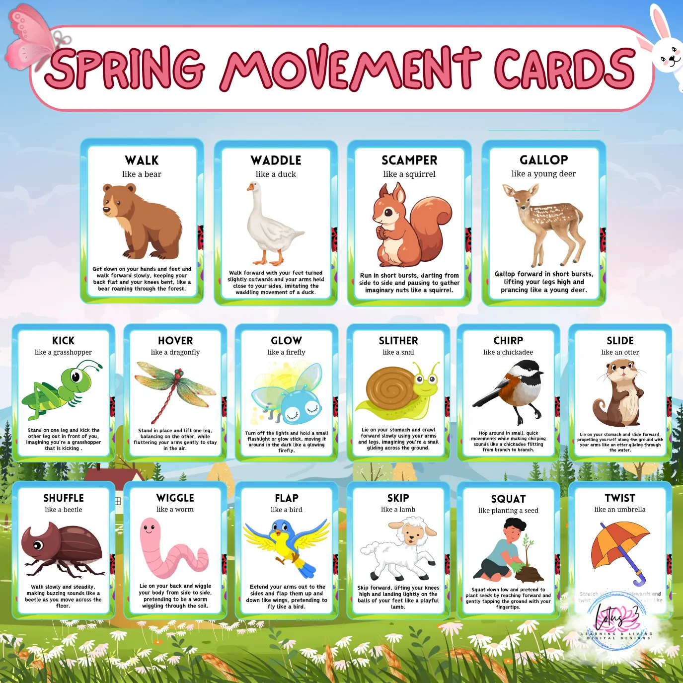 Spring Movement Cards