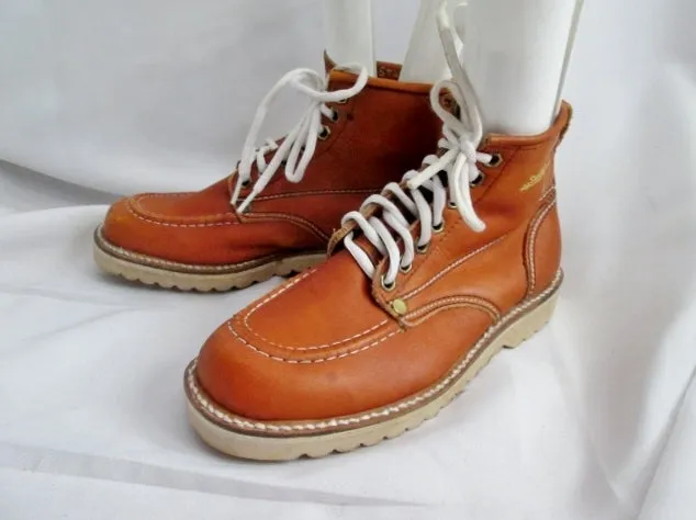 STALLION ROMANIA Leather HIKING Work Boots BROWN NUBUCK  Men 5 Womens 7