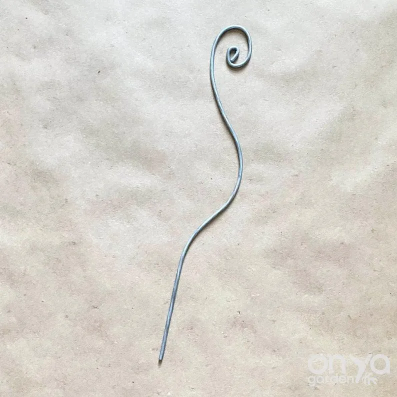 Steel Swirl Plant Stick, Decorative Stem Supporter