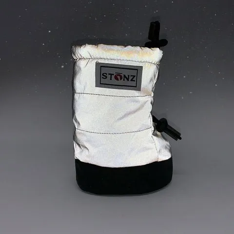 Stonz - Baby/Toddler Puffer Booties - Reflective Silver
