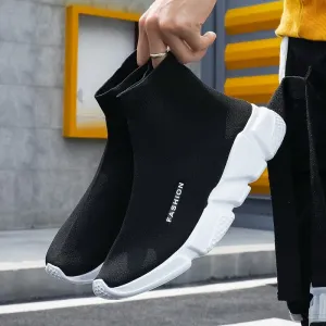 Summer Black Socks Sneakers Men