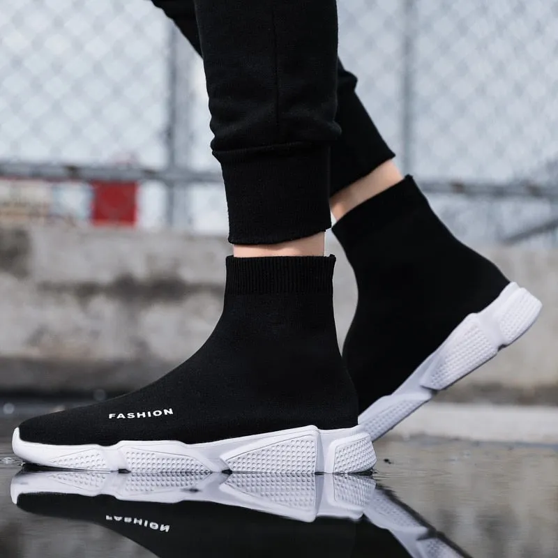 Summer Black Socks Sneakers Men