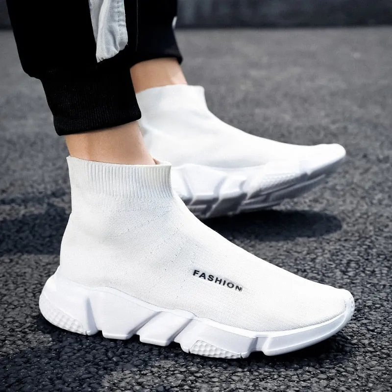 Summer Black Socks Sneakers Men