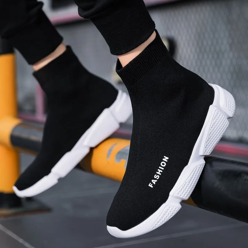Summer Black Socks Sneakers Men