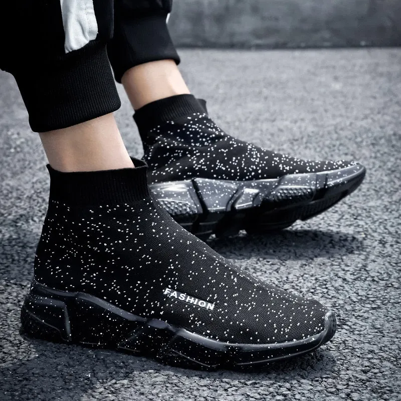 Summer Black Socks Sneakers Men