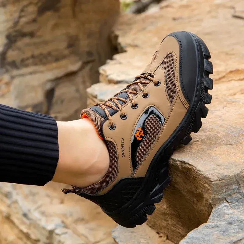 Summer Breathable Hiking Shoes Outdoor Leisure Sports Men's Mesh Shoes Non-slip Wear-resistant Hiking Shoes