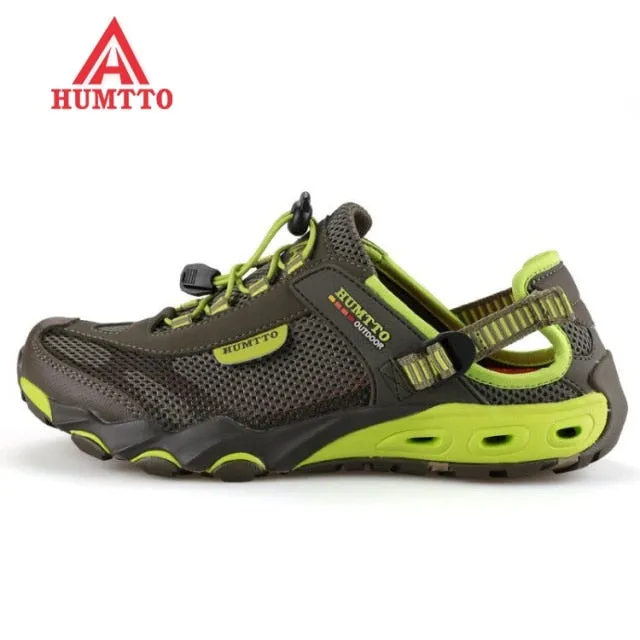 Summer Fashion Sandals Men Outdoor Leather Mesh Beach Shoes